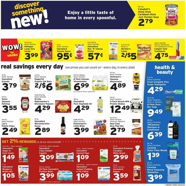 Catalogue Hannaford from 09/22/2024