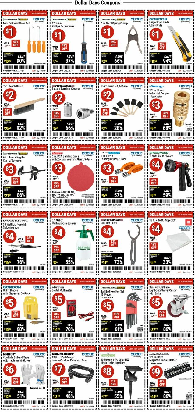 Catalogue Harbor Freight from 11/11/2024