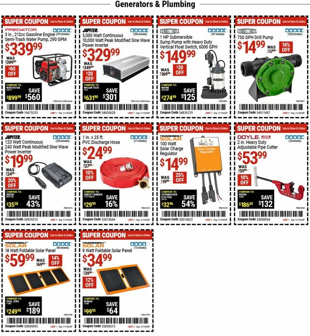 Catalogue Harbor Freight from 11/11/2024