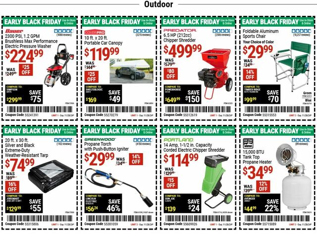 Catalogue Harbor Freight from 11/18/2024