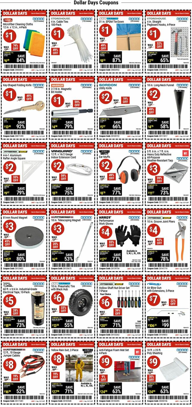 Catalogue Harbor Freight from 12/09/2024