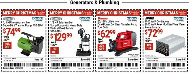 Catalogue Harbor Freight from 12/16/2024