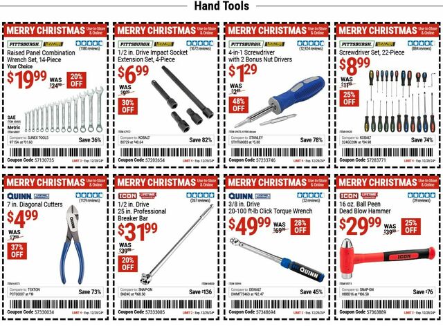 Catalogue Harbor Freight from 12/16/2024