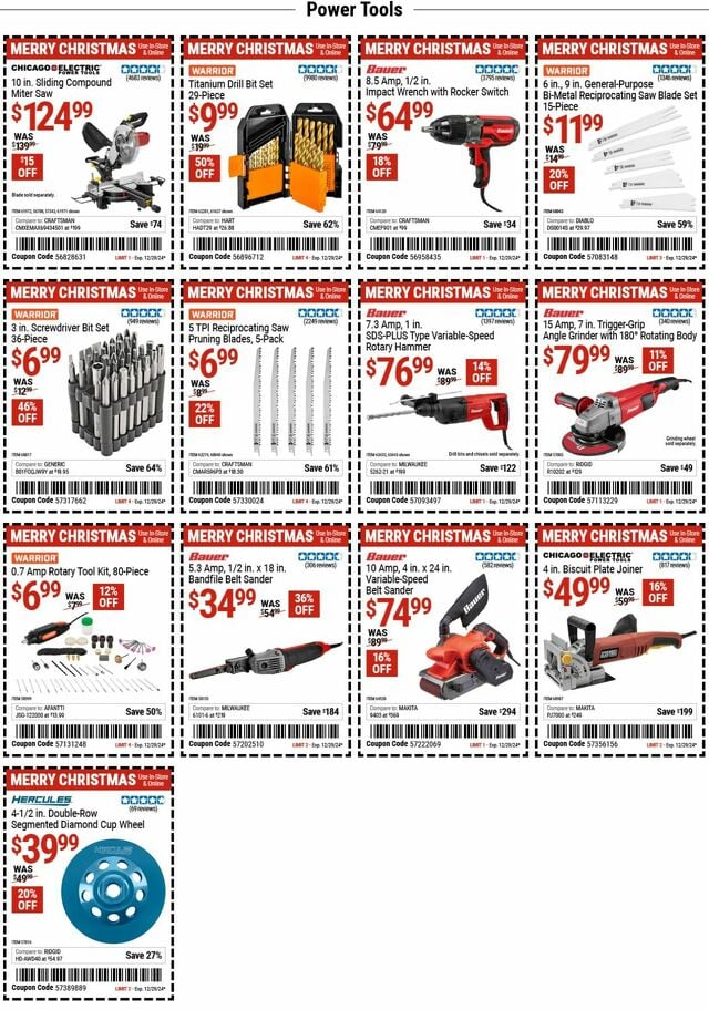 Catalogue Harbor Freight from 12/16/2024