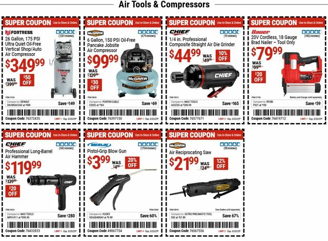 Catalogue Harbor Freight from 03/10/2025