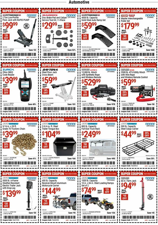 Catalogue Harbor Freight from 03/10/2025