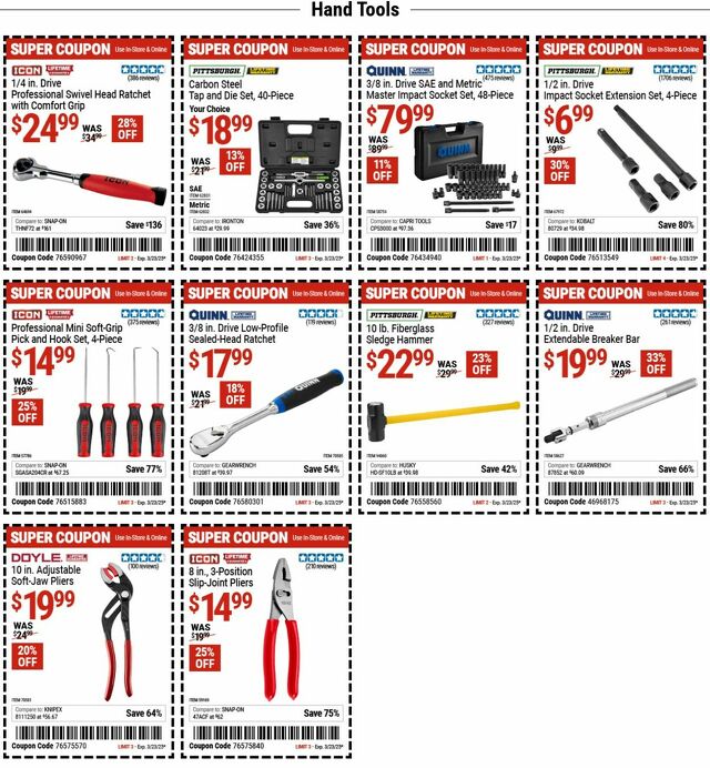 Catalogue Harbor Freight from 03/10/2025