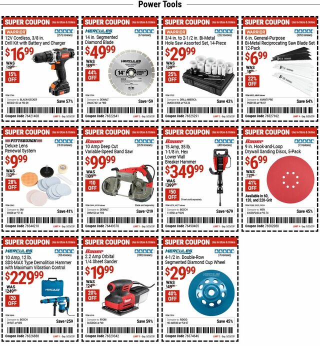 Catalogue Harbor Freight from 03/10/2025