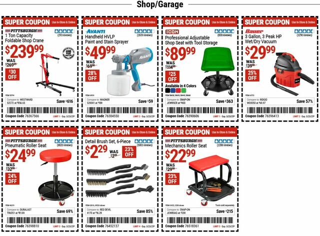 Catalogue Harbor Freight from 03/10/2025