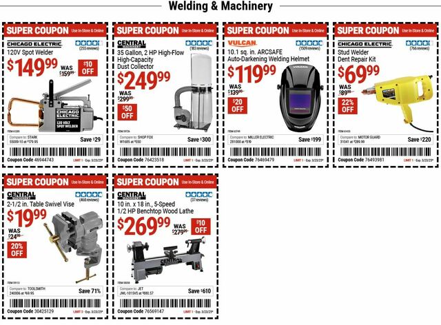 Catalogue Harbor Freight from 03/10/2025