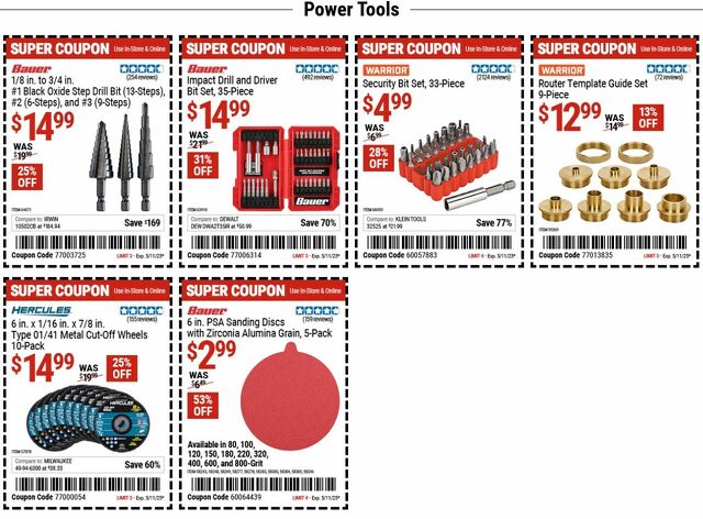 Catalogue Harbor Freight from 04/28/2025