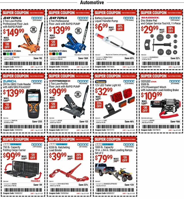 Catalogue Harbor Freight from 05/05/2025