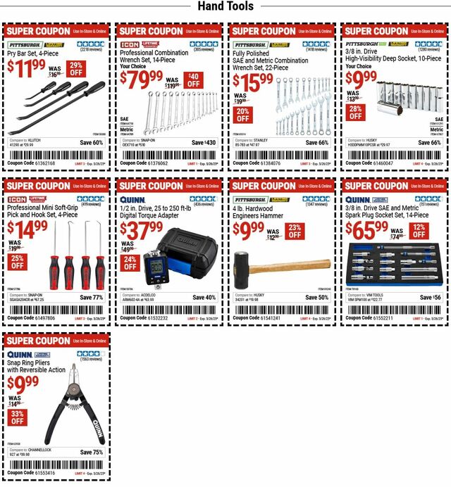 Catalogue Harbor Freight from 05/12/2025