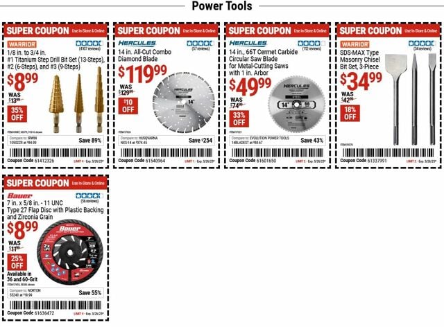 Catalogue Harbor Freight from 05/19/2025