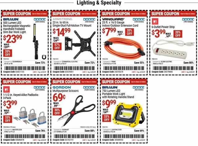 Catalogue Harbor Freight from 06/16/2025
