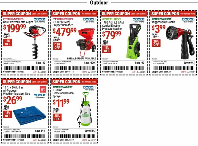 Catalogue Harbor Freight from 06/16/2025