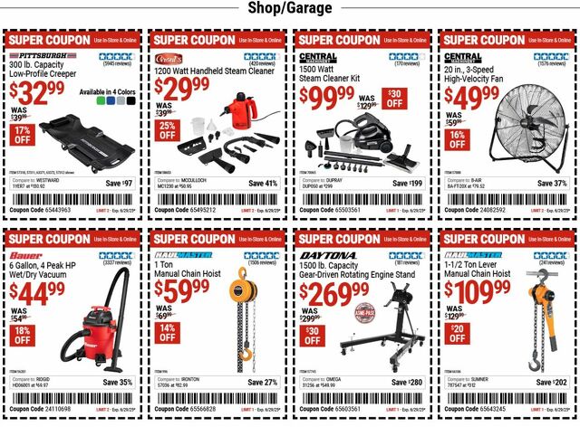 Catalogue Harbor Freight from 06/16/2025
