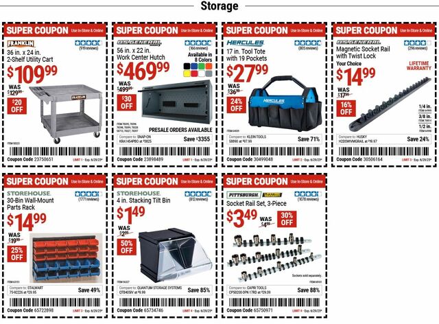 Catalogue Harbor Freight from 06/16/2025