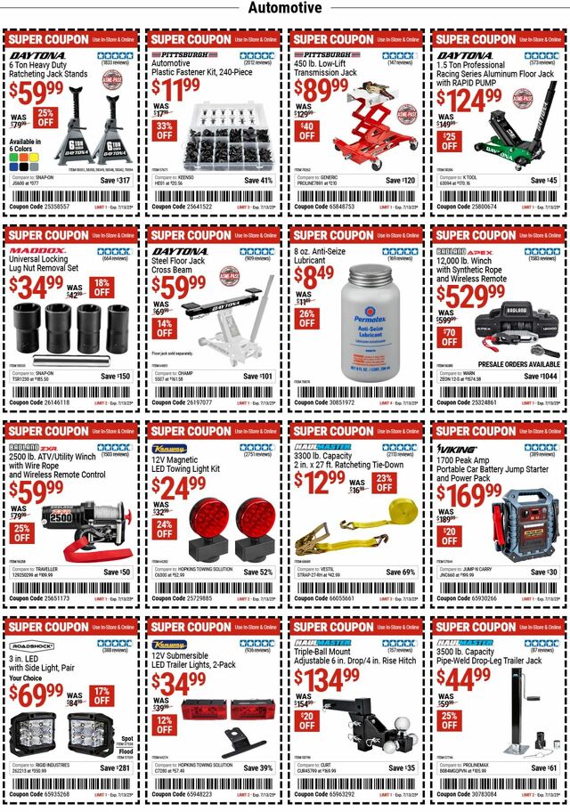 Catalogue Harbor Freight from 06/30/2025