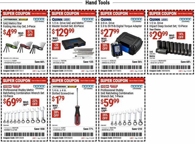 Catalogue Harbor Freight from 06/30/2025