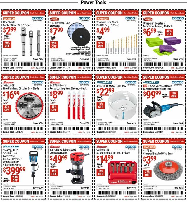 Catalogue Harbor Freight from 06/30/2025