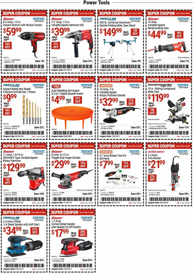 Catalogue Harbor Freight from 07/21/2025