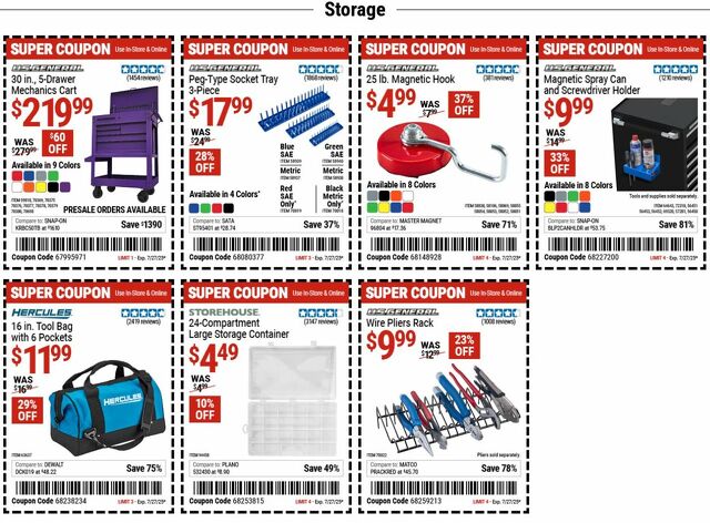 Catalogue Harbor Freight from 07/21/2025