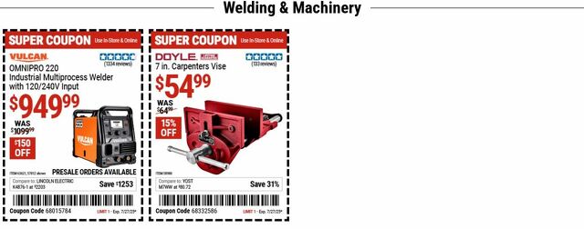 Catalogue Harbor Freight from 07/21/2025