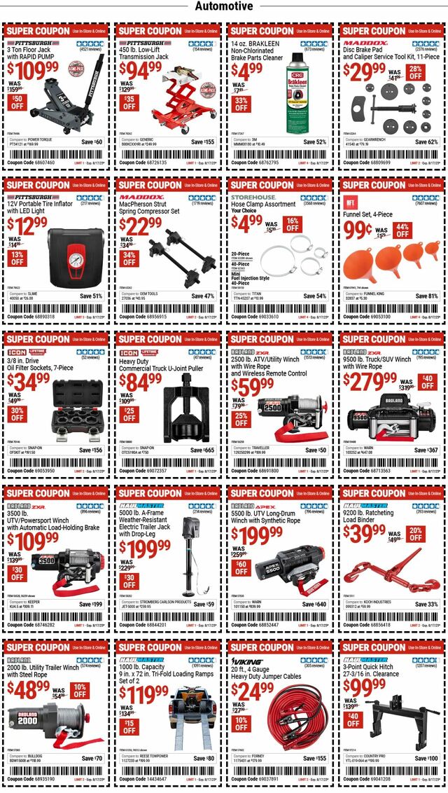 Catalogue Harbor Freight from 08/04/2025