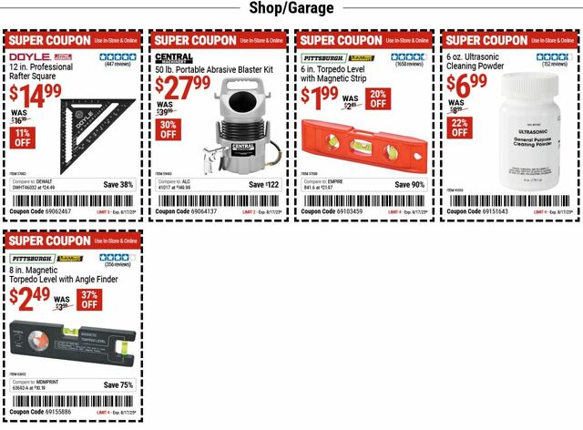 Catalogue Harbor Freight from 08/04/2025