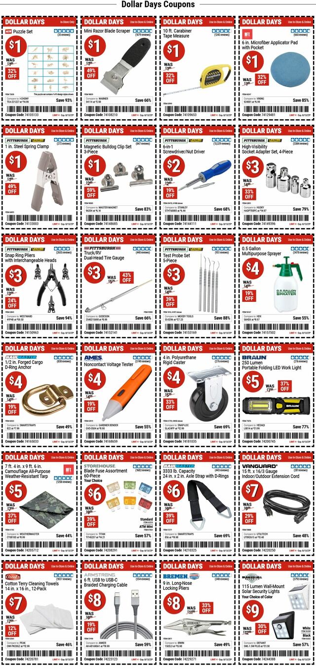 Catalogue Harbor Freight from 08/04/2025