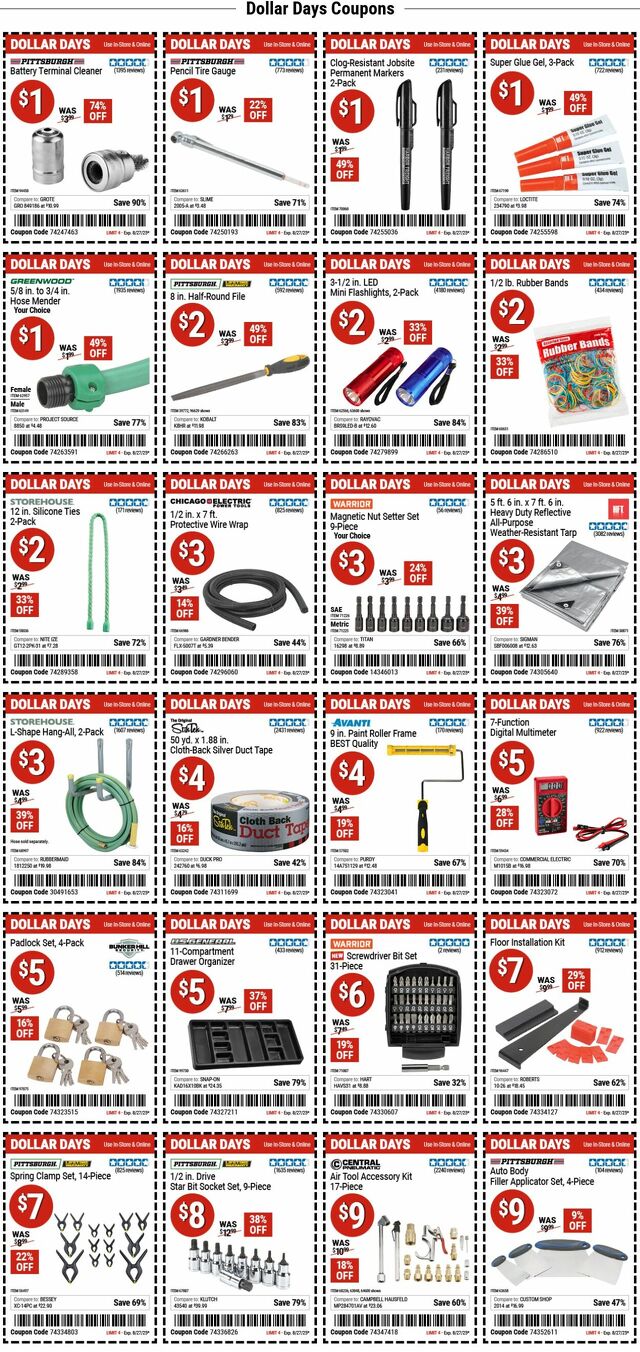 Catalogue Harbor Freight from 08/25/2025