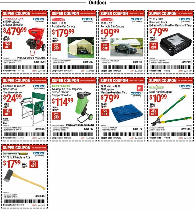 Catalogue Harbor Freight from 09/08/2025
