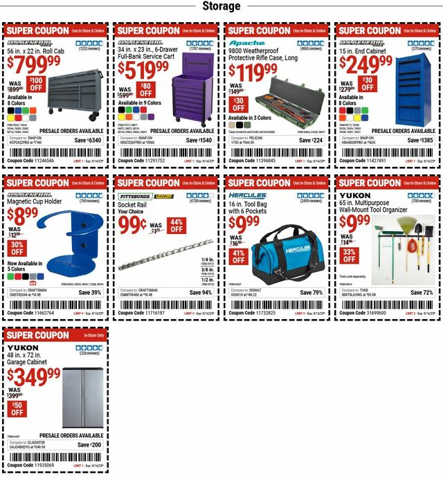 Catalogue Harbor Freight from 09/08/2025