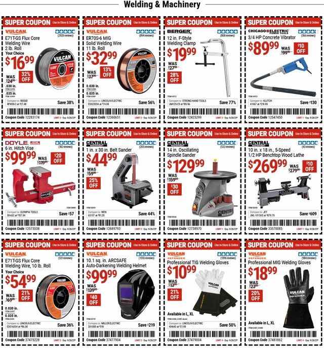 Catalogue Harbor Freight from 09/15/2025