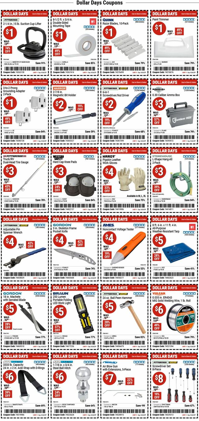Catalogue Harbor Freight from 09/15/2025