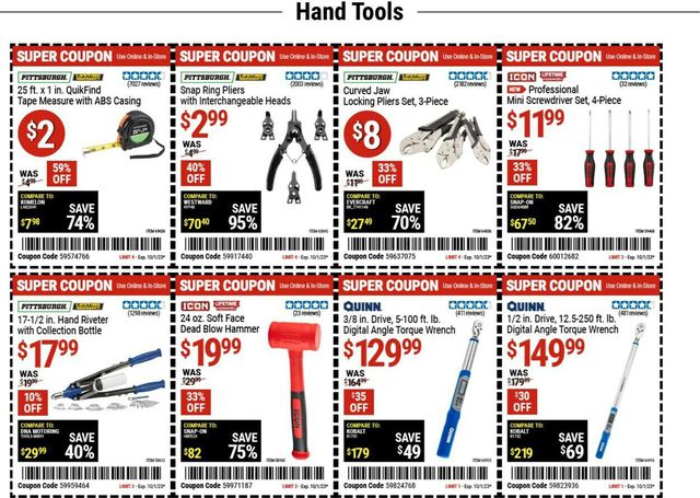 Catalogue Harbor Freight from 09/28/2023