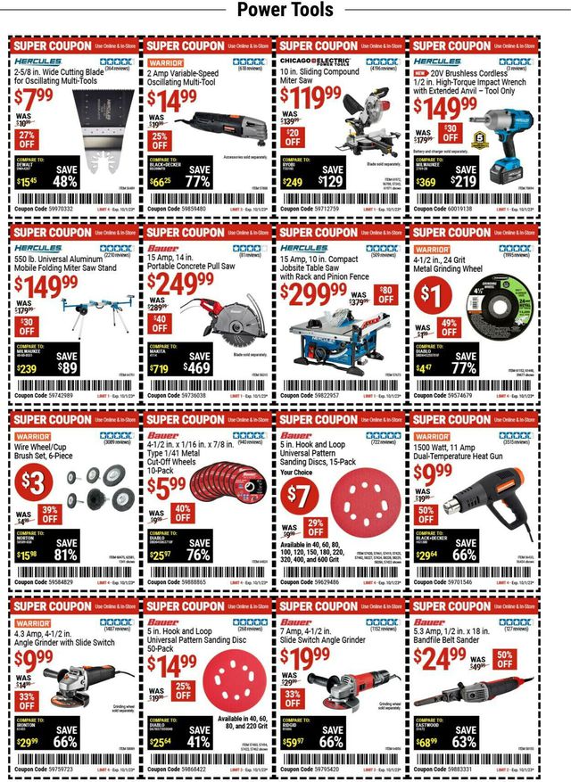 Catalogue Harbor Freight from 09/28/2023