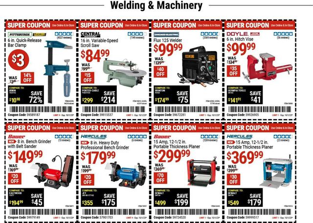 Catalogue Harbor Freight from 09/28/2023