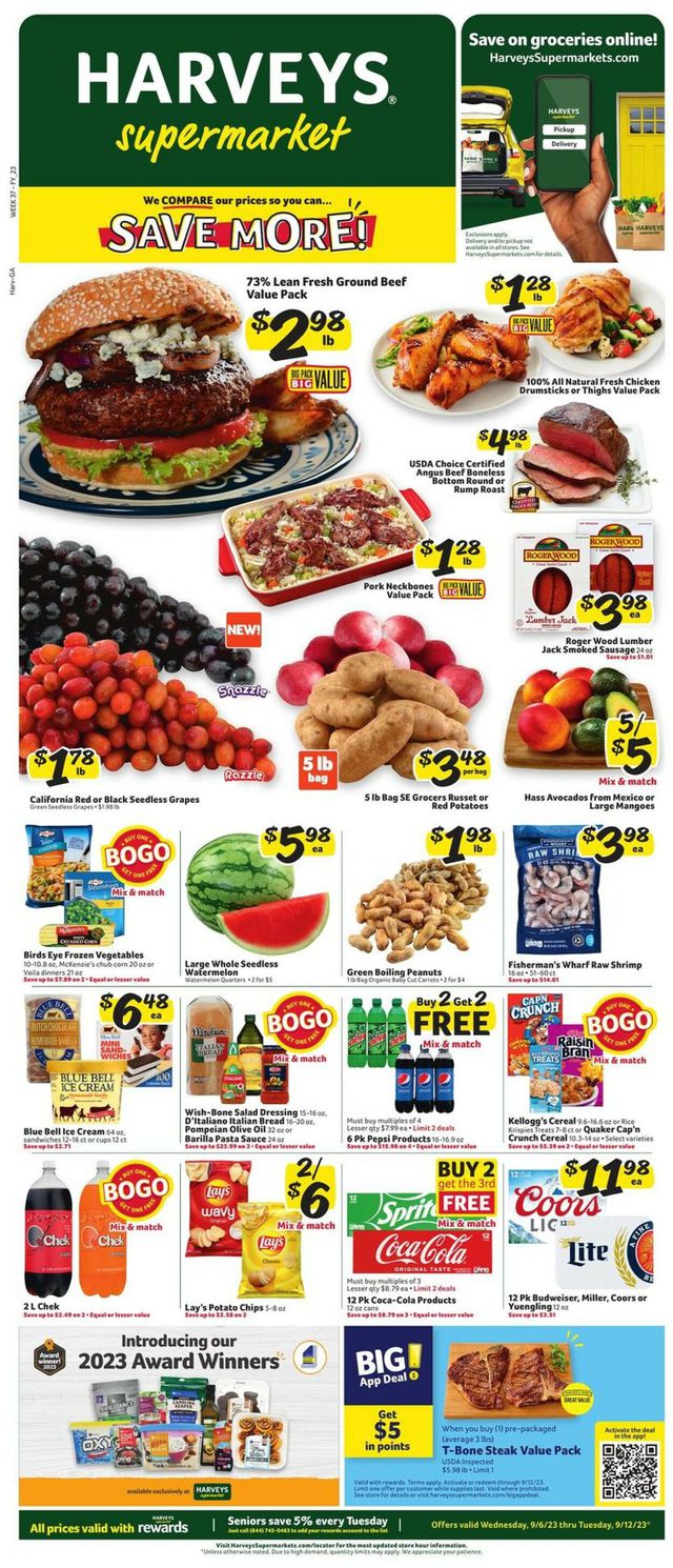 Catalogue Harveys Supermarket from 09/06/2023
