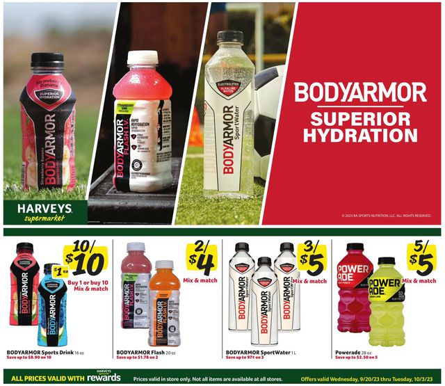 Catalogue Harveys Supermarket from 09/20/2023