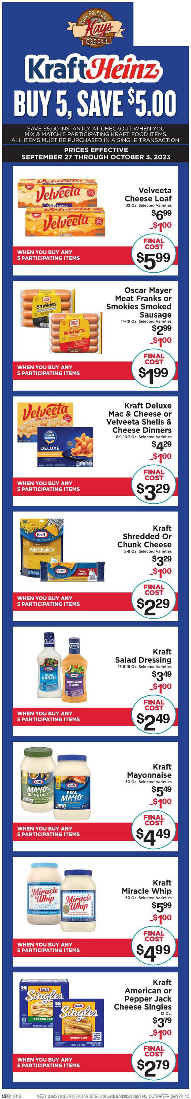 Catalogue Hays Supermarket from 09/27/2023