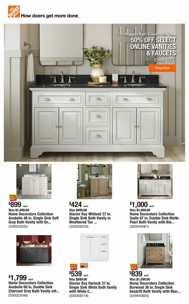 Catalogue Home Depot from 01/16/2025