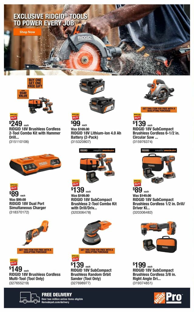 Catalogue Home Depot from 01/20/2025