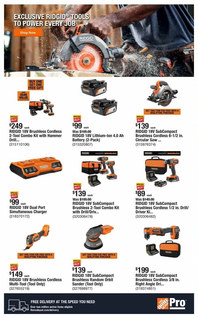 Catalogue Home Depot from 01/20/2025