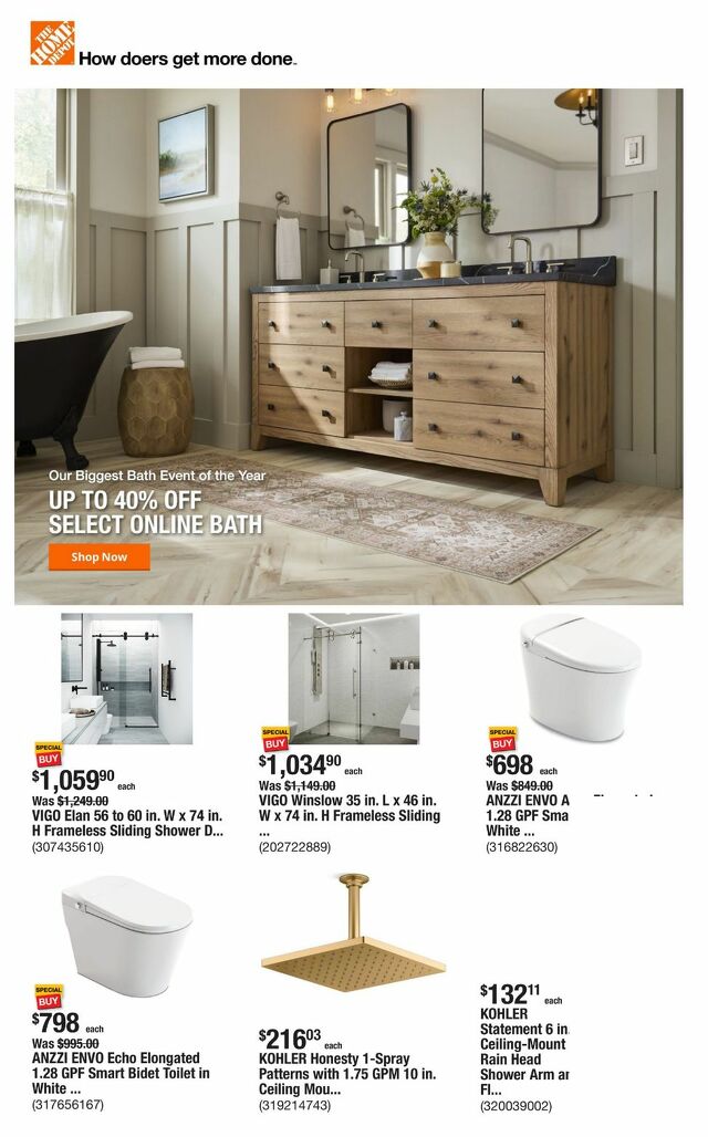 Catalogue Home Depot from 01/30/2025