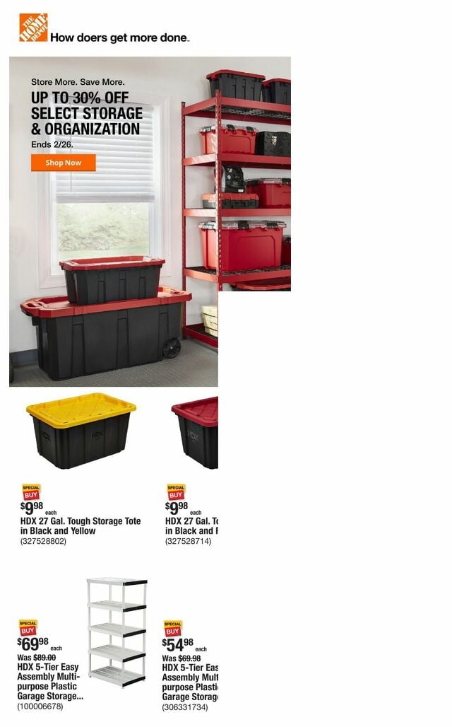 Catalogue Home Depot from 02/20/2025