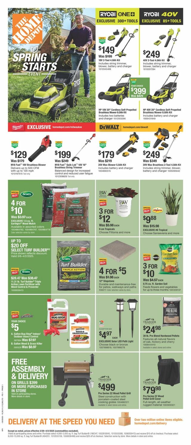 Catalogue Home Depot from 03/20/2025