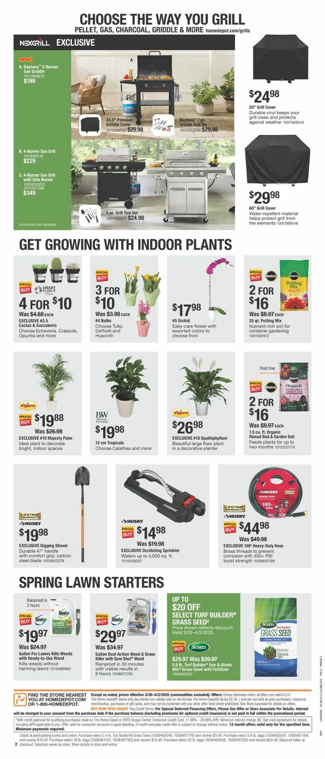 Catalogue Home Depot from 03/20/2025