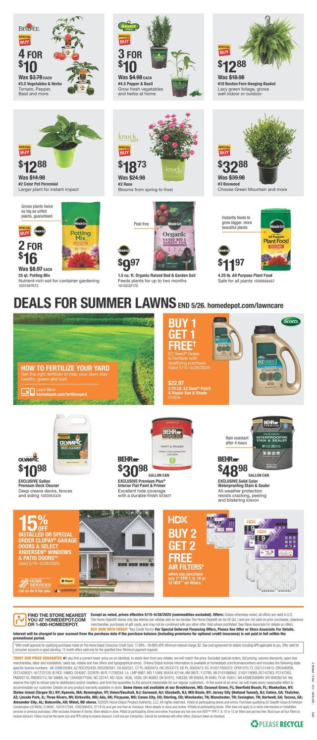 Catalogue Home Depot from 05/15/2025